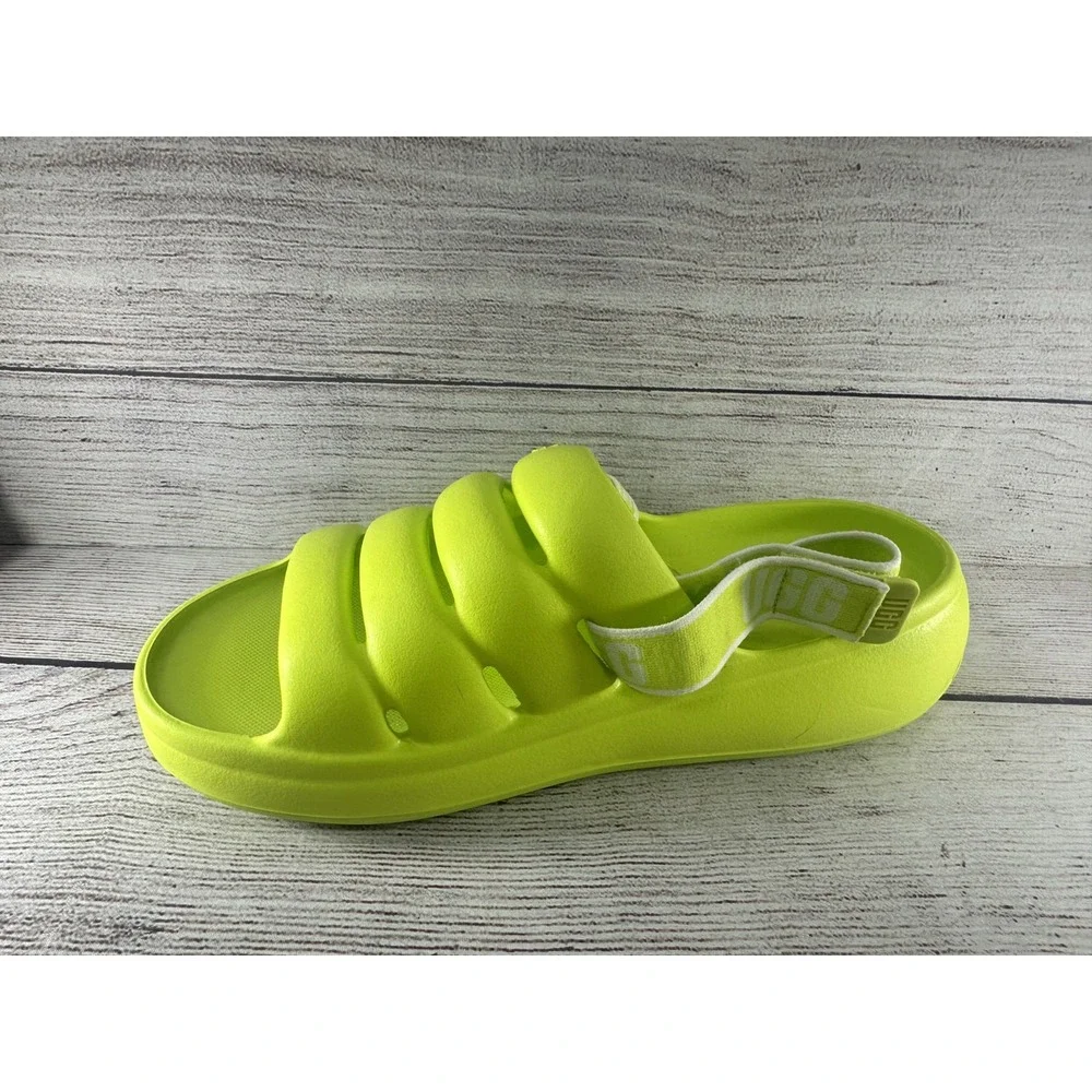 UGG Women's Key Lime Sport Yeah Synthetic Slingback Slide Sandals Size 6